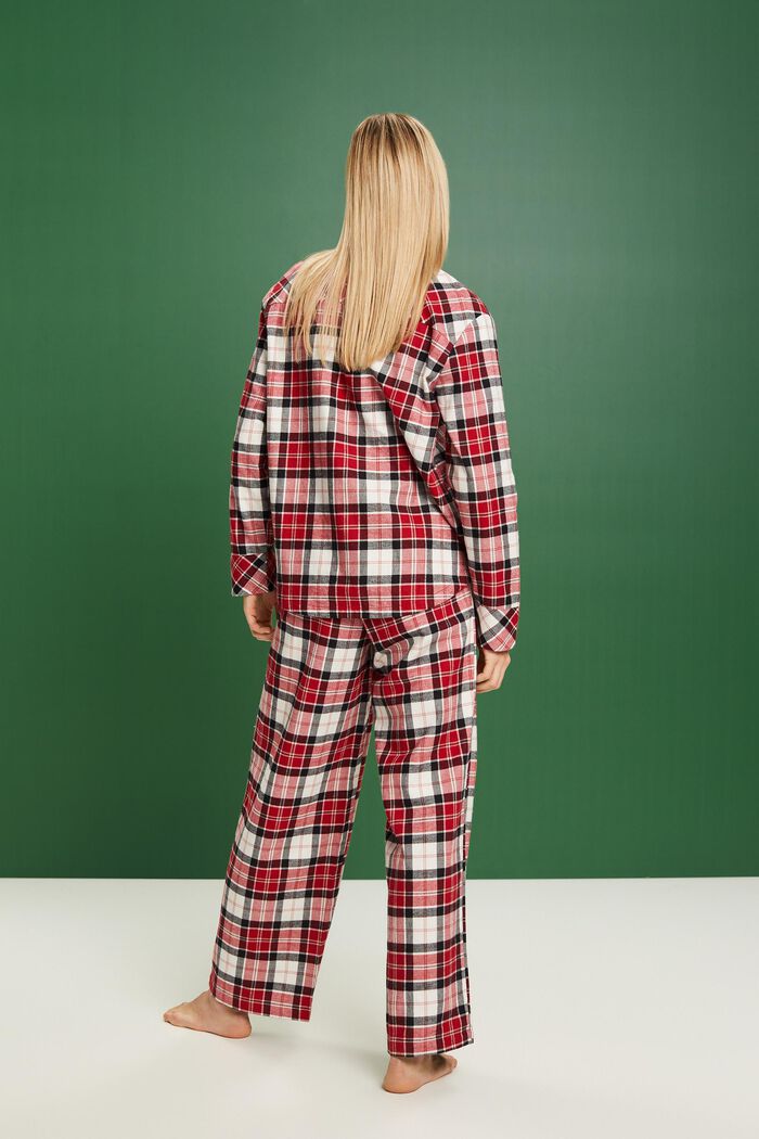 Pyjama-Set aus kariertem Flanell