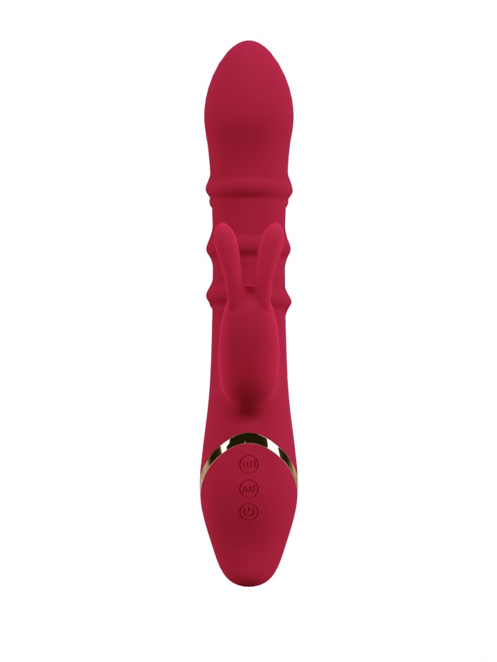 You2Toys Rabbitvibrator Rabbit Vibrator with 3 Moving Rings in rot günstig kaufen 23,5