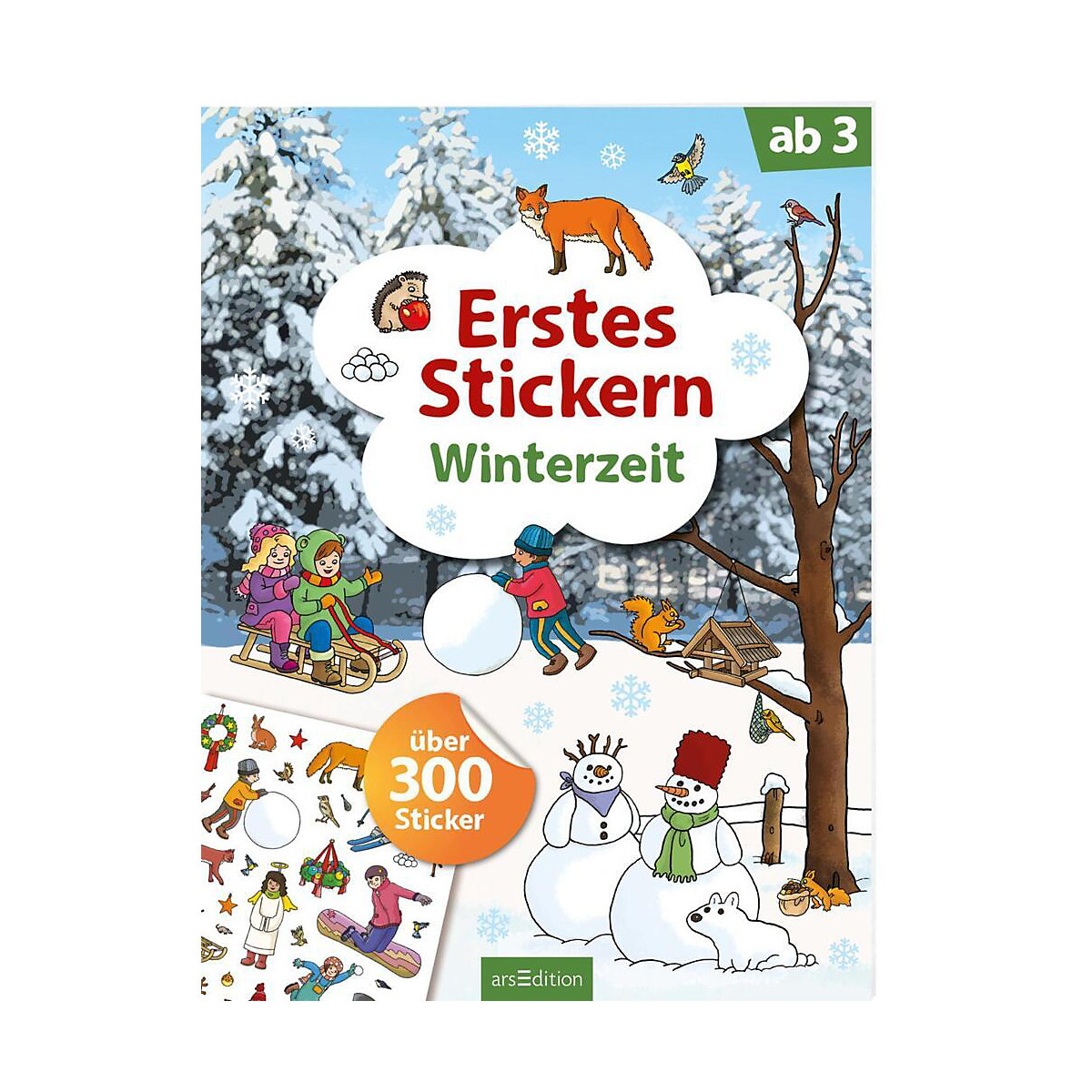 Erstes Stickern Winterzeit