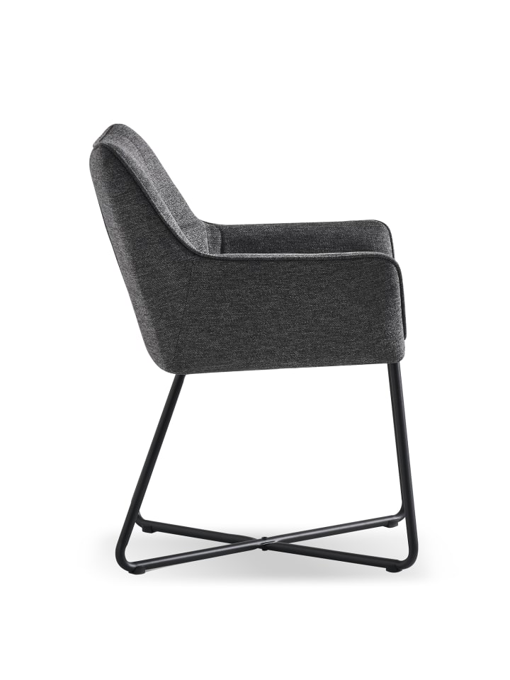 B&D Home 2er-Set: Esszimmerstuhl BREIGHT in Anthrazit - (B)56 x (H)83 x (T)59 cm günstig kaufen onesize