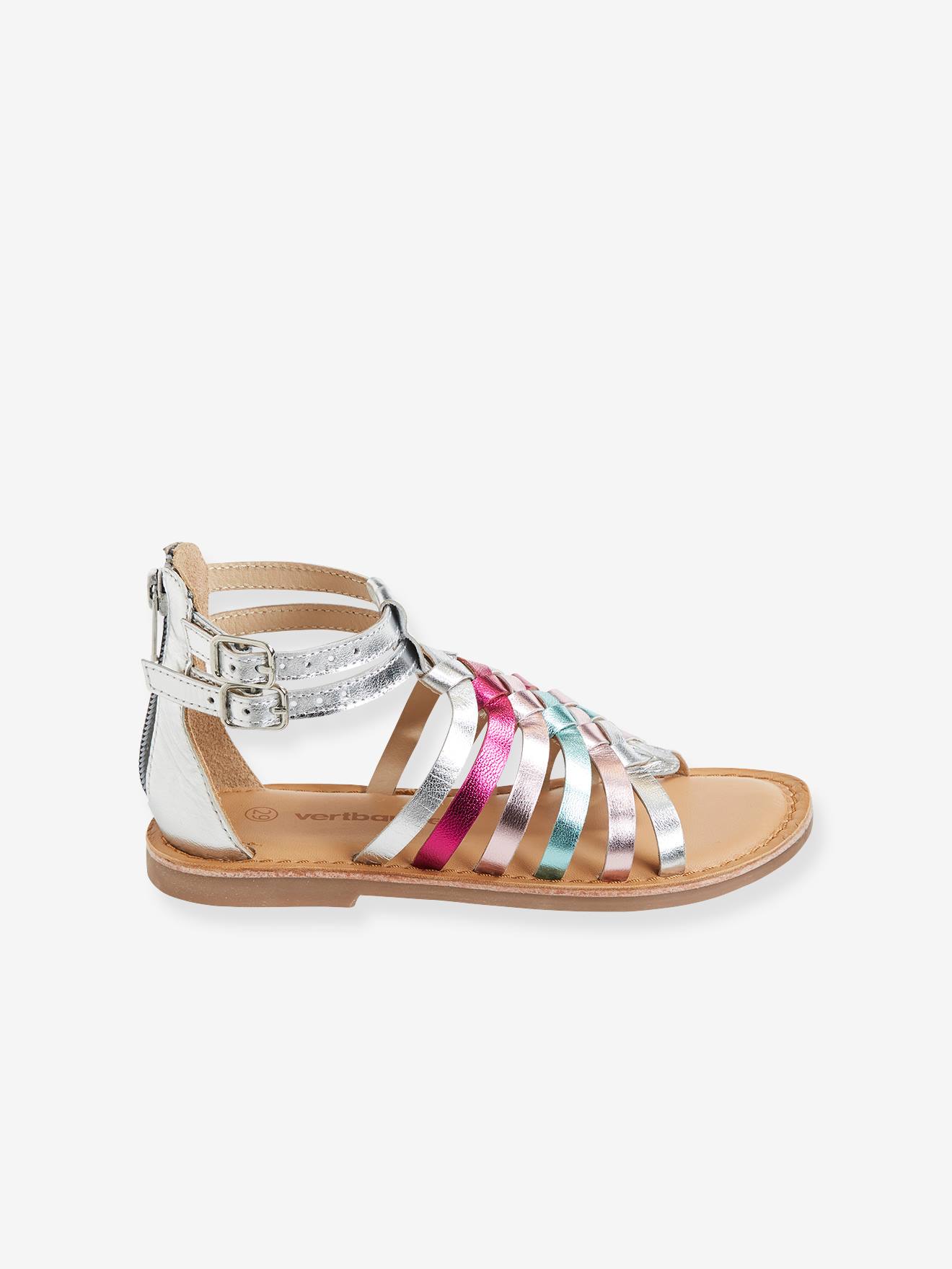 Vertbaudet Mädchen Römersandalen - schwarz