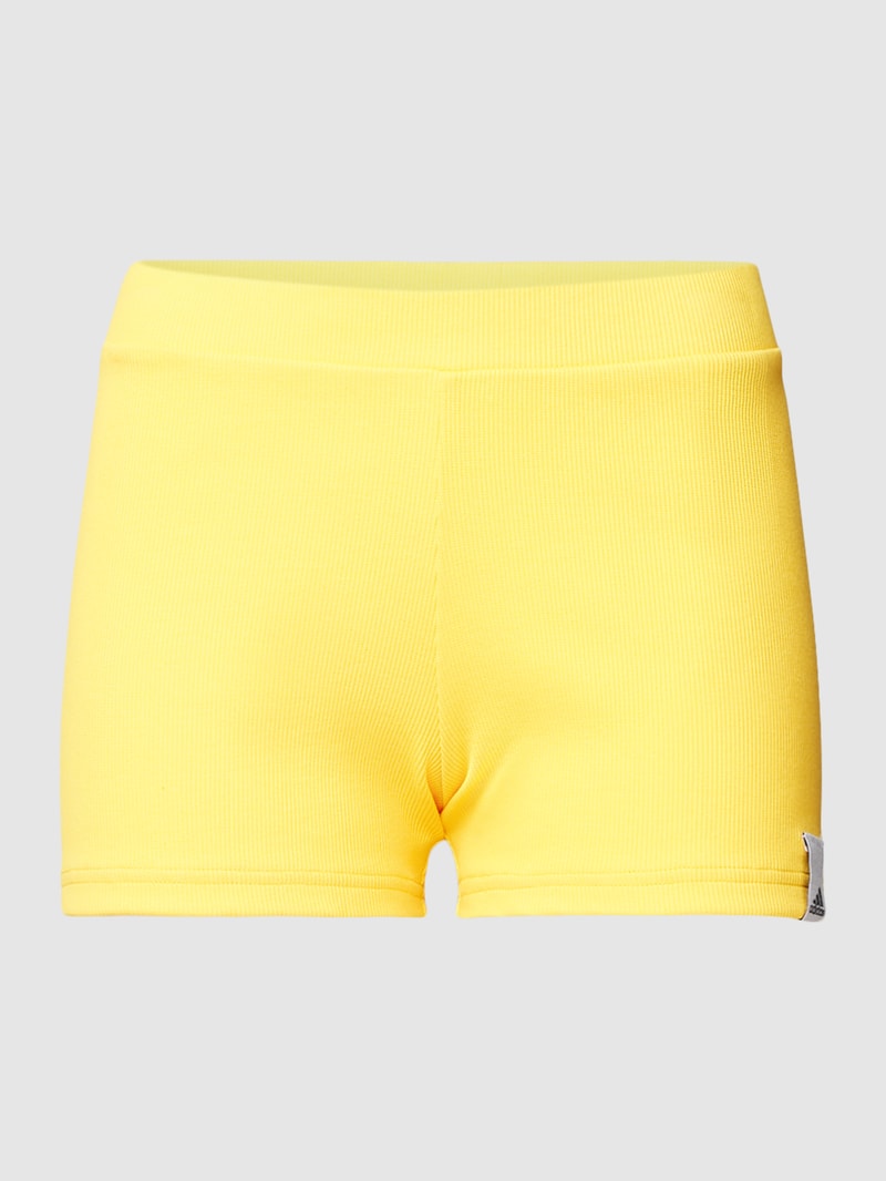 Shorts mit Label-Detail in gelb