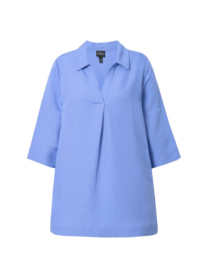 Ulla Popken Blusentop in graublau günstig kaufen