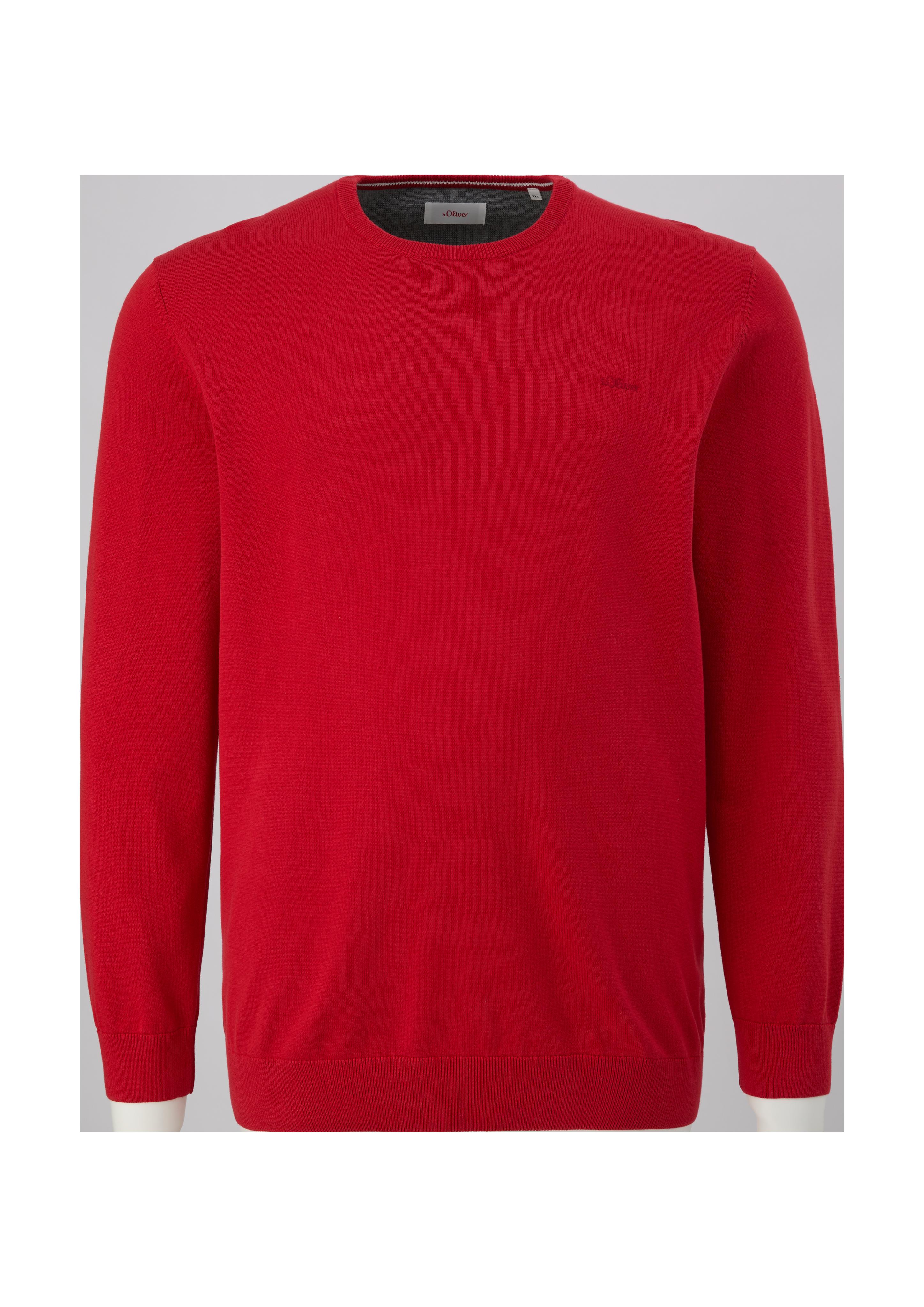 Feinstrickpullover mit Logo-Detail  2139540-3162