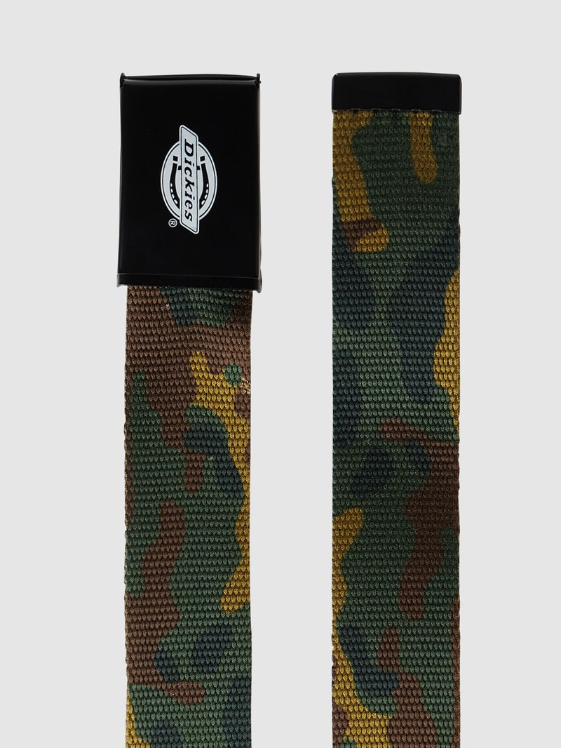 Stoffgürtel mit Camouflage-Muster in khaki