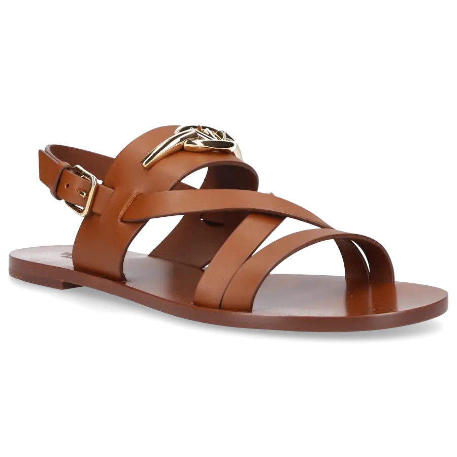 Valentino Garavani - Sandalen VLOGO Kalbsleder - braun
