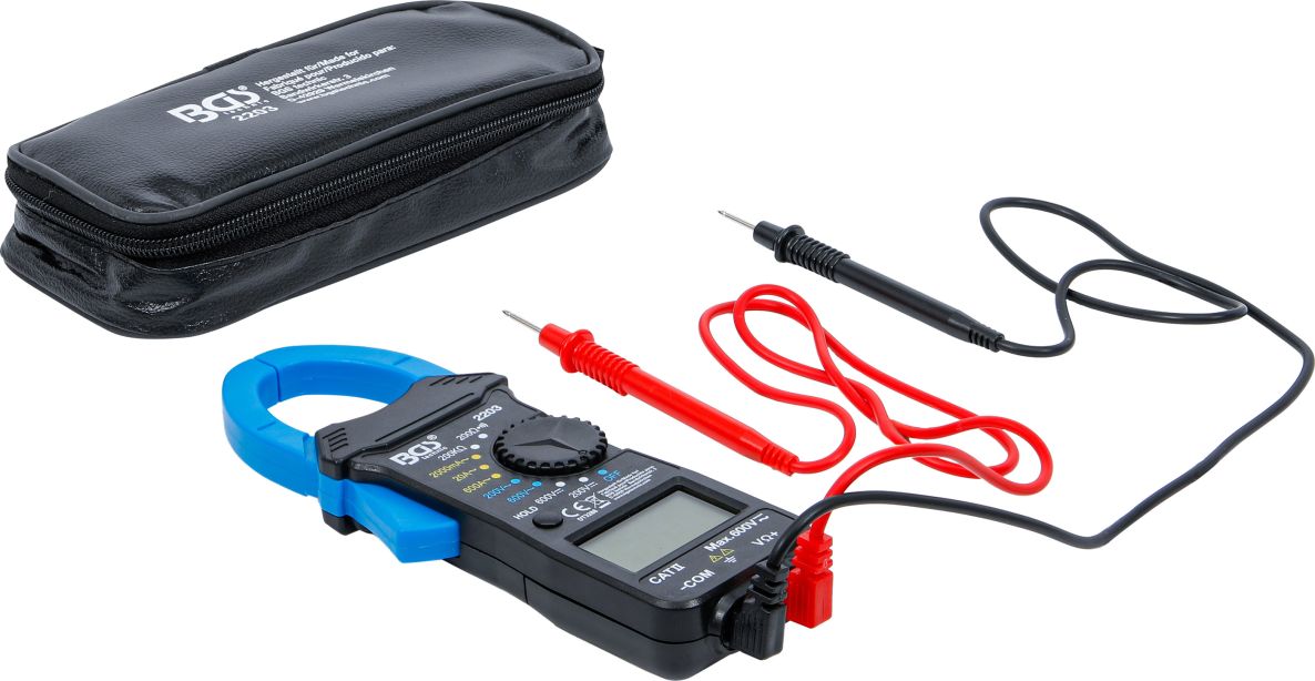 BGS 2203 digitālais strāvas knaibles multimetrs