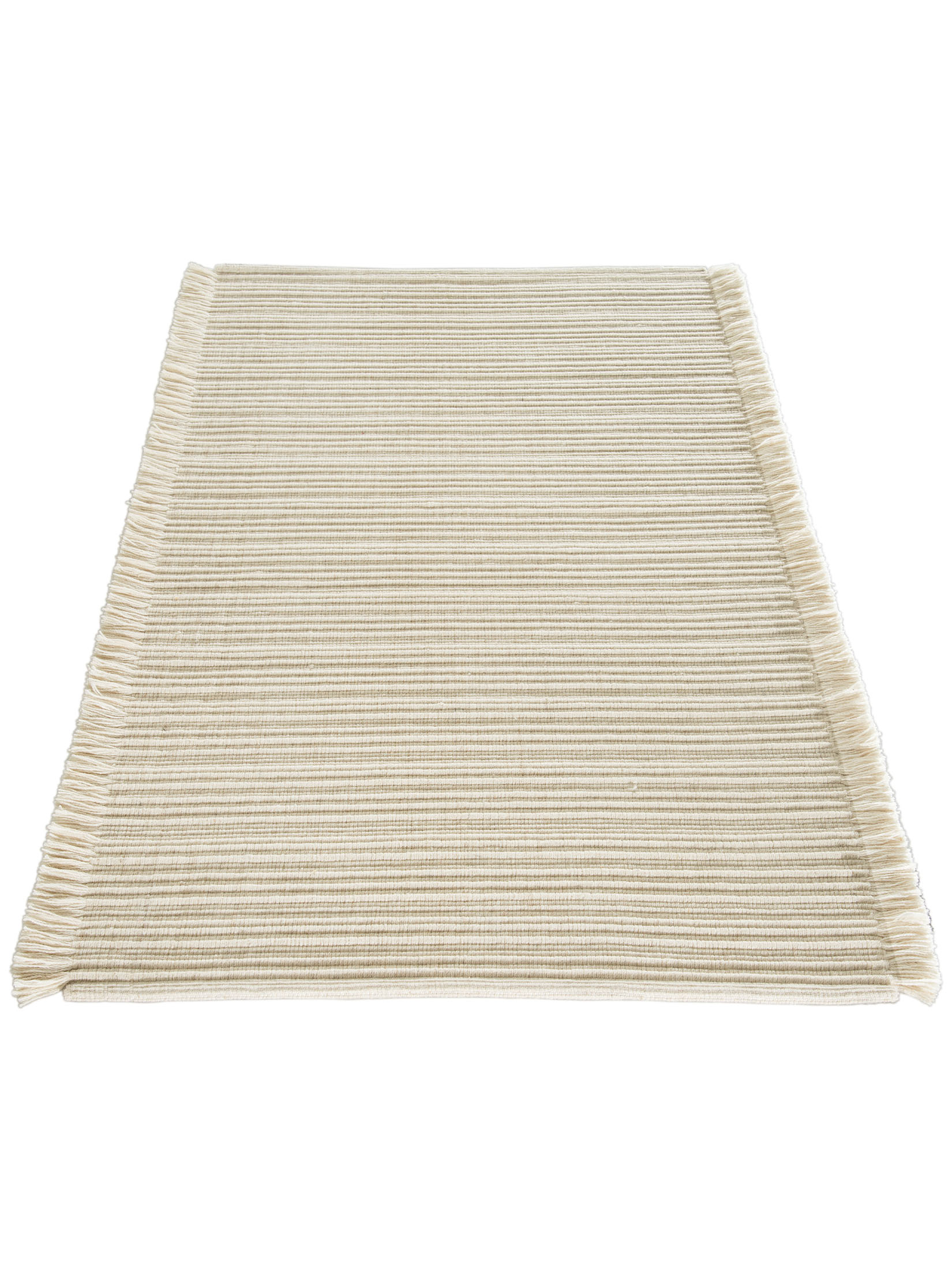 Larsbo Woll-Teppich, White