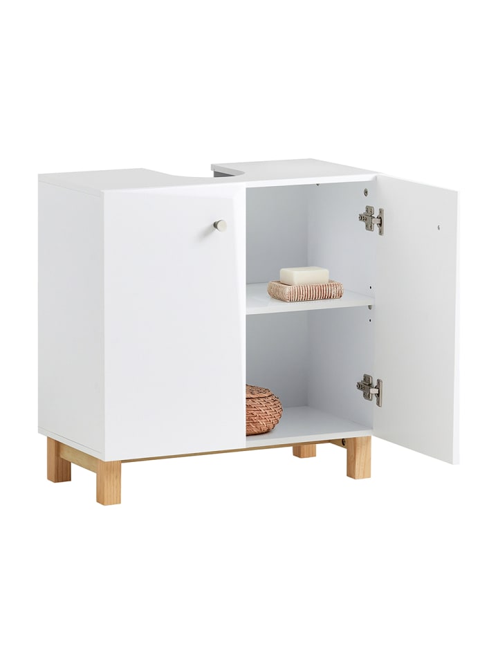 SoBuy Waschbeckenunterschrank in Weiß - (B)60 x (H)60 x (T)30cm günstig kaufen onesize