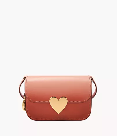 Fossil Small Flap Crossbody Lennox Leder