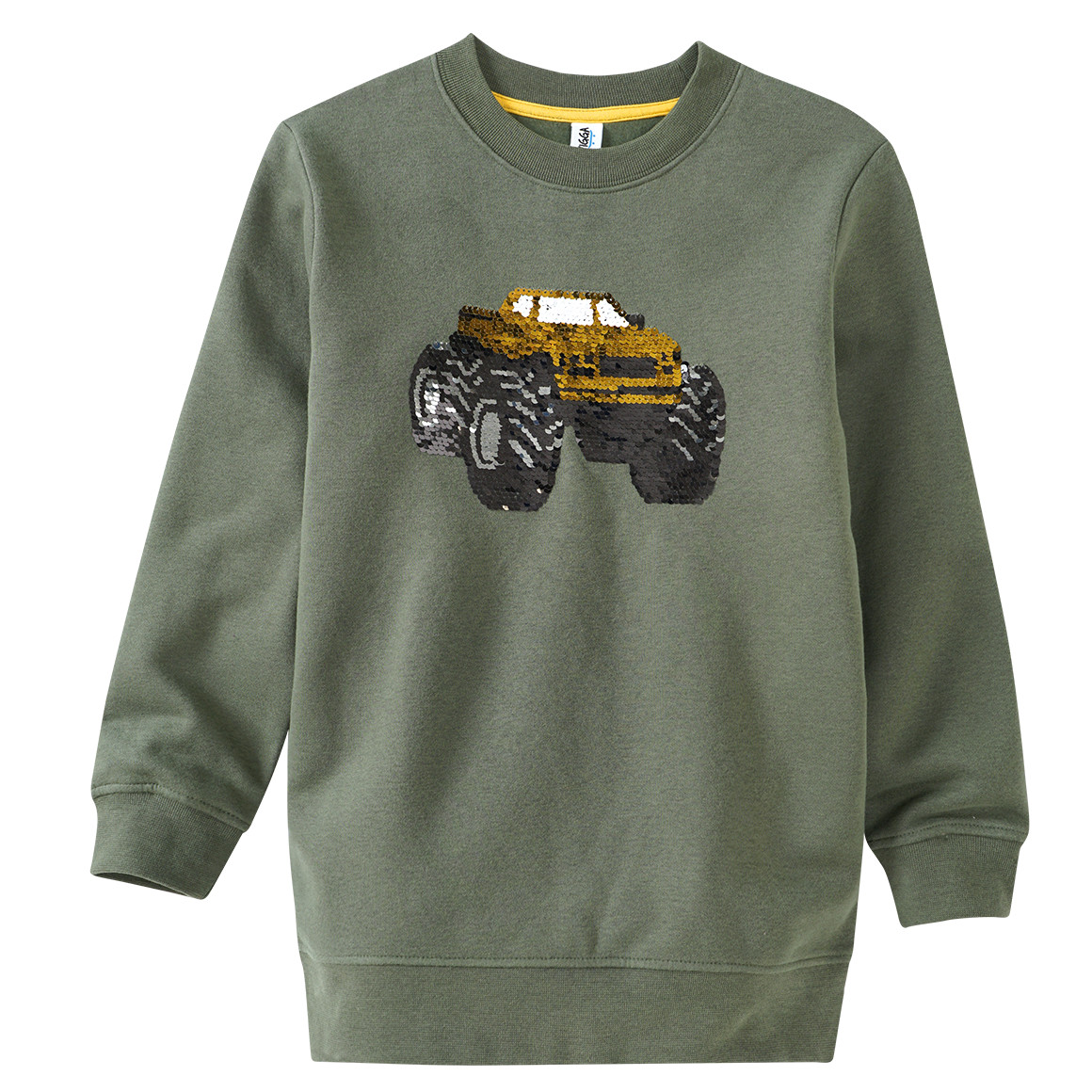 Jungen Sweatshirt mit Wendepailletten