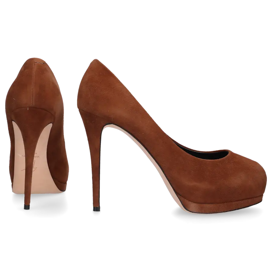 Giuseppe Zanotti - High Heels Pumps EVA Veloursleder - braun