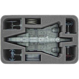 Feldherr Schaumstoffeinlage für Star Wars X-Wing Imperialer Angriffsträger, 4 Schiffe und Zubehör