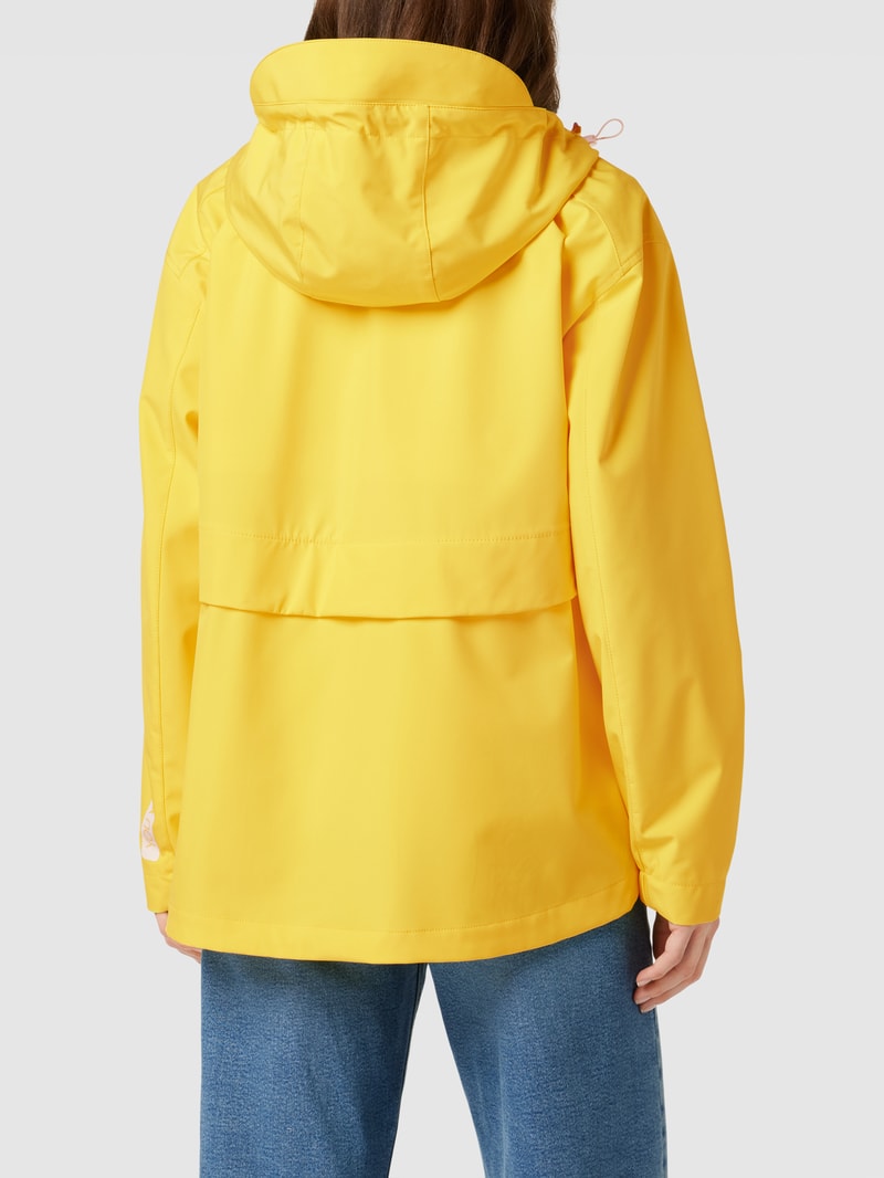 Jacke mit seitlichen Eingrifftaschen in gelb