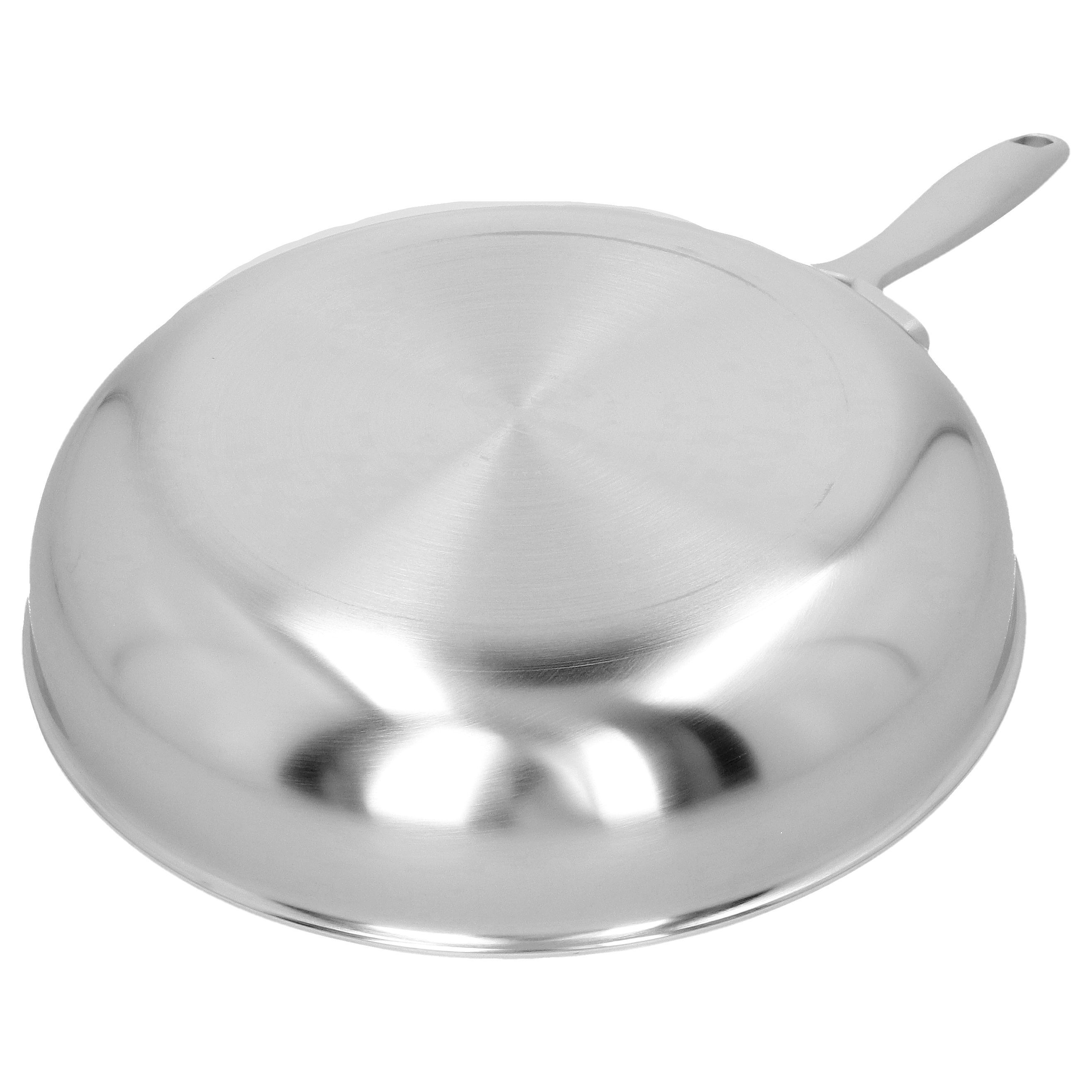 Bratpfanne 24 cm, 18/10 Edelstahl, Silber