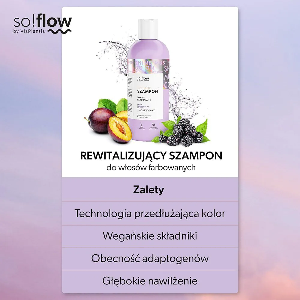 So!Flow Αναζωογονητικό σαμπουάν για βαμμένα μαλλιά