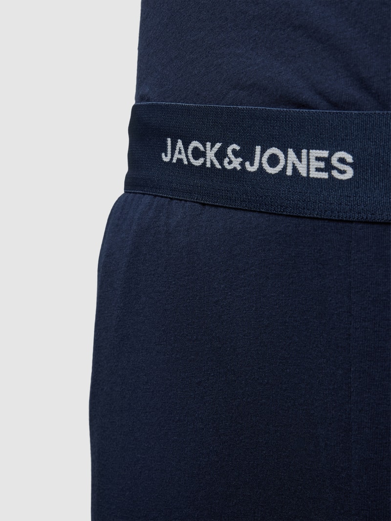 Pyjama mit Rundhalsausschnitt Modell 'BASIC LABEL' in blau