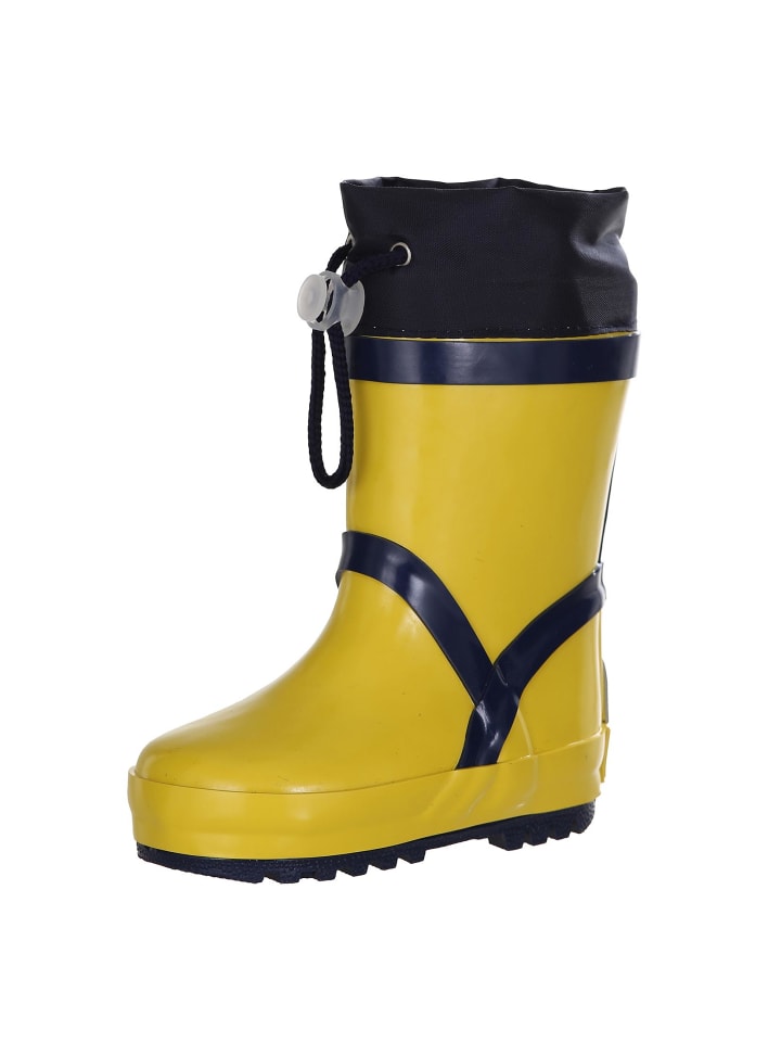 Playshoes Gummistiefel Basic gefüttert in Gelb günstig kaufen