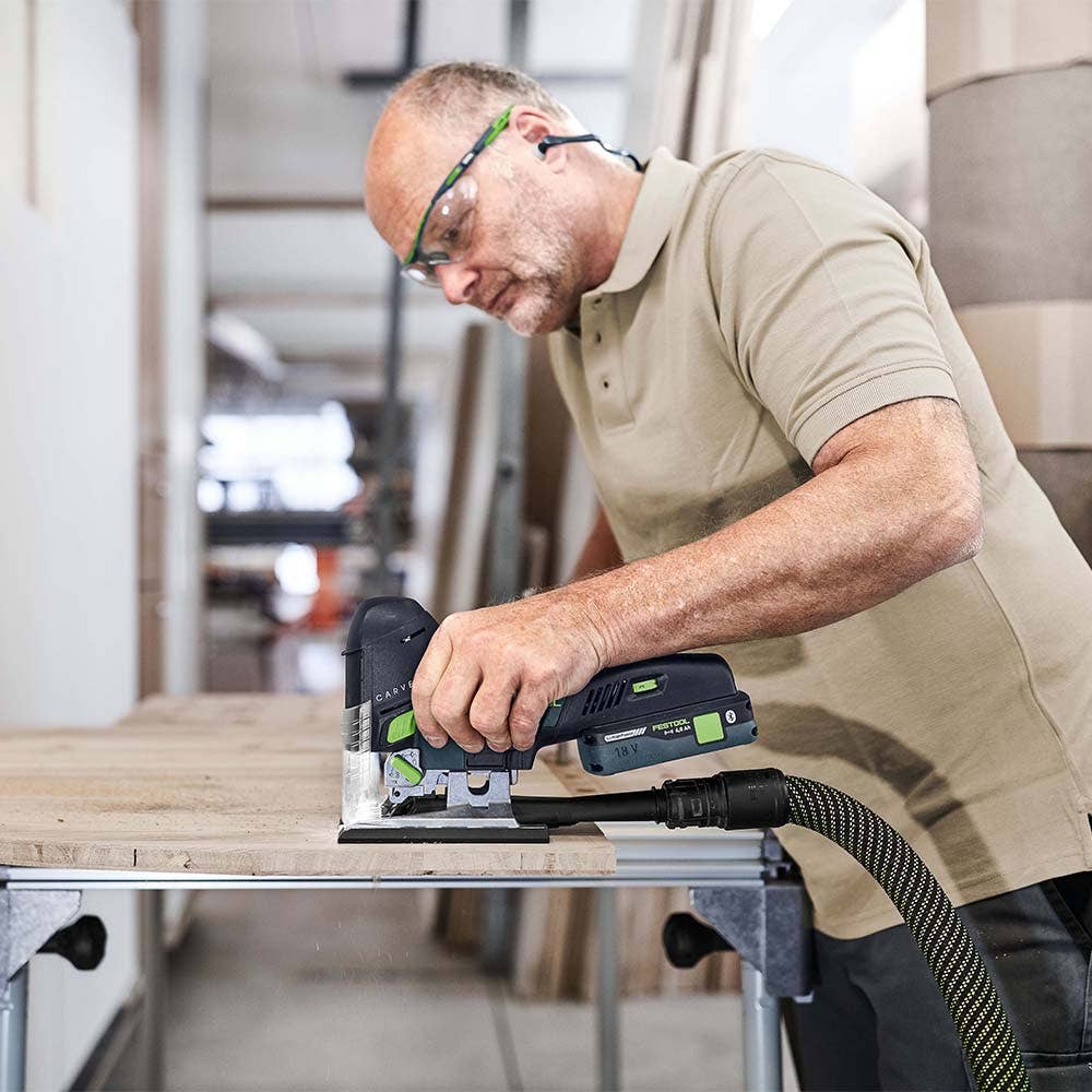 Serra tico-tico FESTOOL 18V PSC 420 CARVEX em caixa Systainer Skin 576521