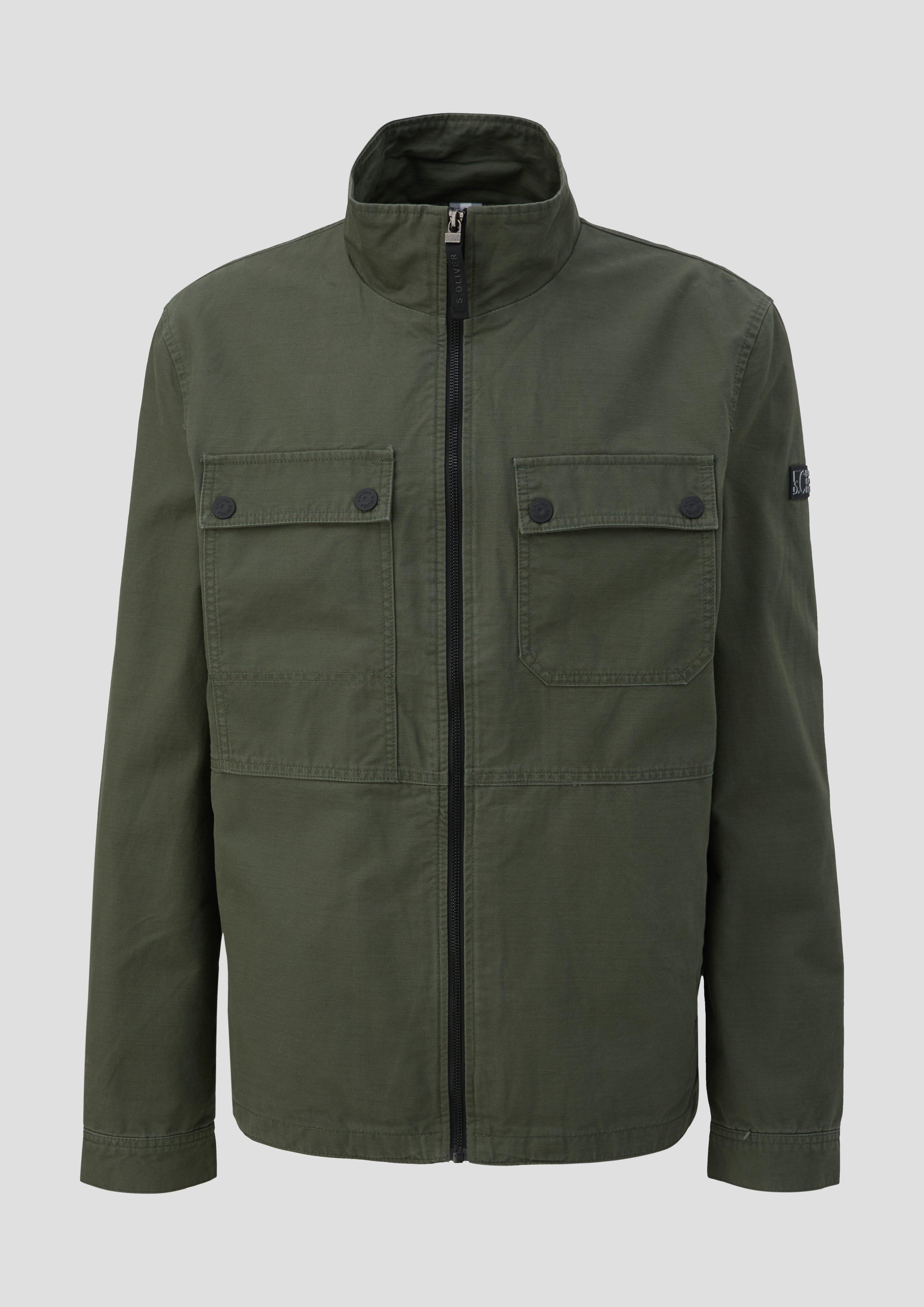 Baumwolljacke mit Brusttaschen  2141357-7940