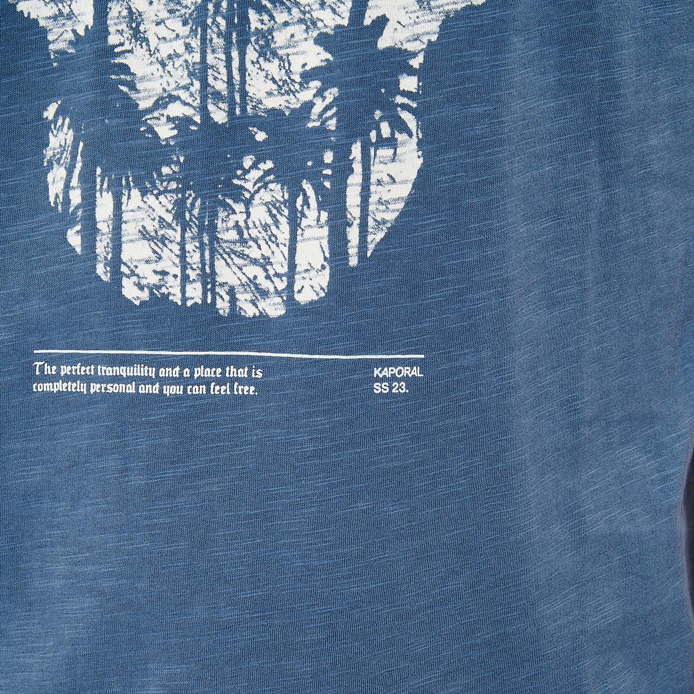 CLAUS  T-shirt bleu tête de mort Homme en 100% coton