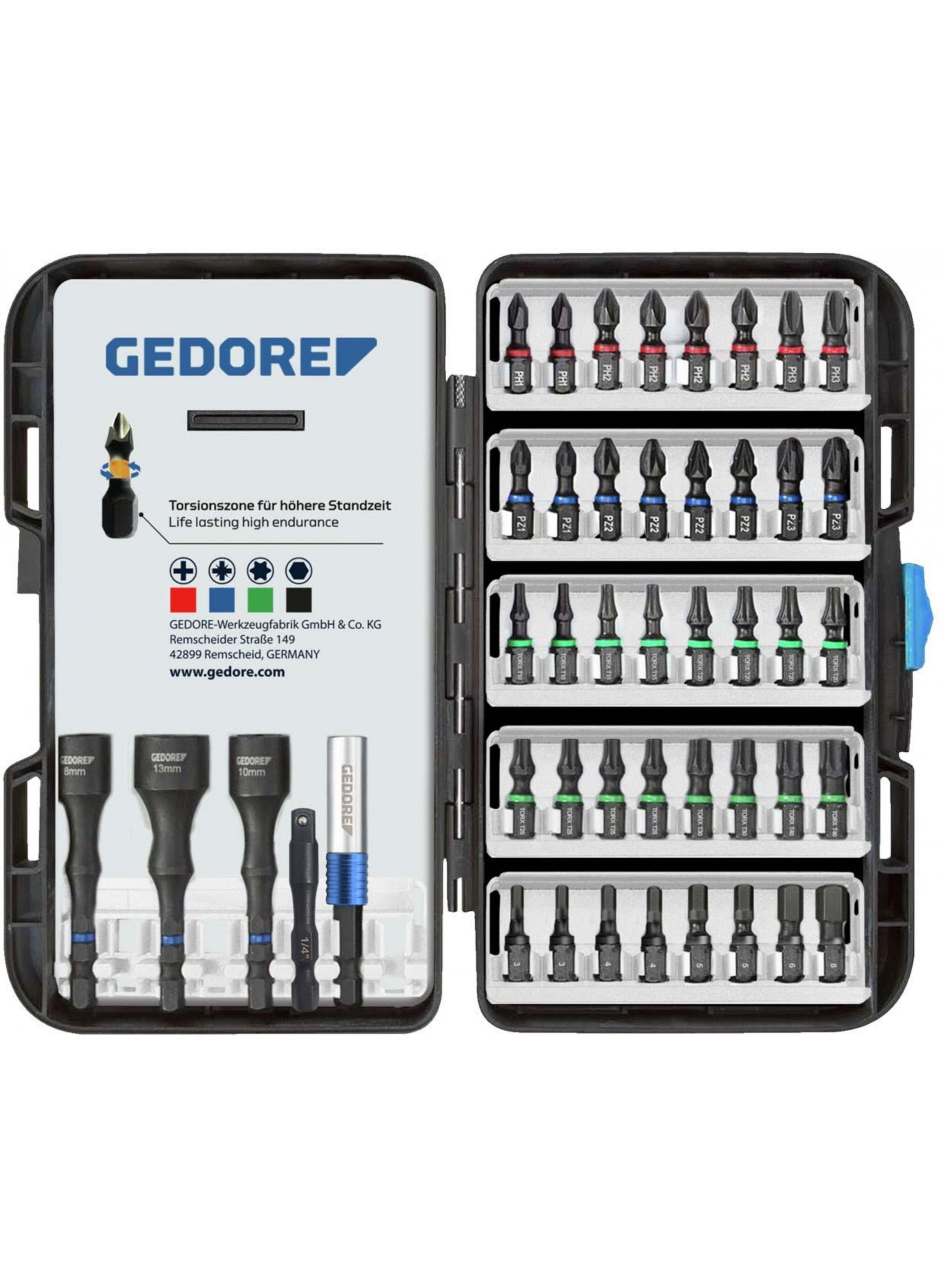 Gedore 3459519 666-045 Set di punte dinamometriche da 45 pezzi