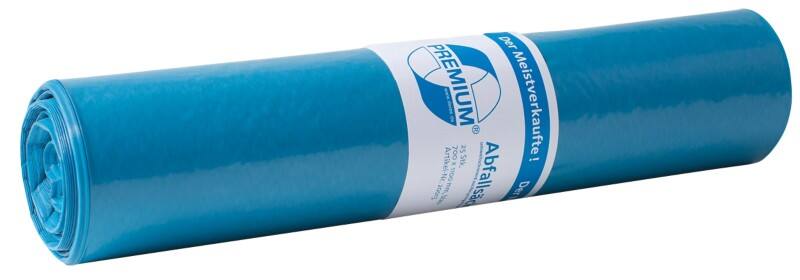 DEISS LDPE Premium Mittlere Belastung Müllsäcke 70 L Blau PE (Polyethylen) 40 Mikron 25 Stück