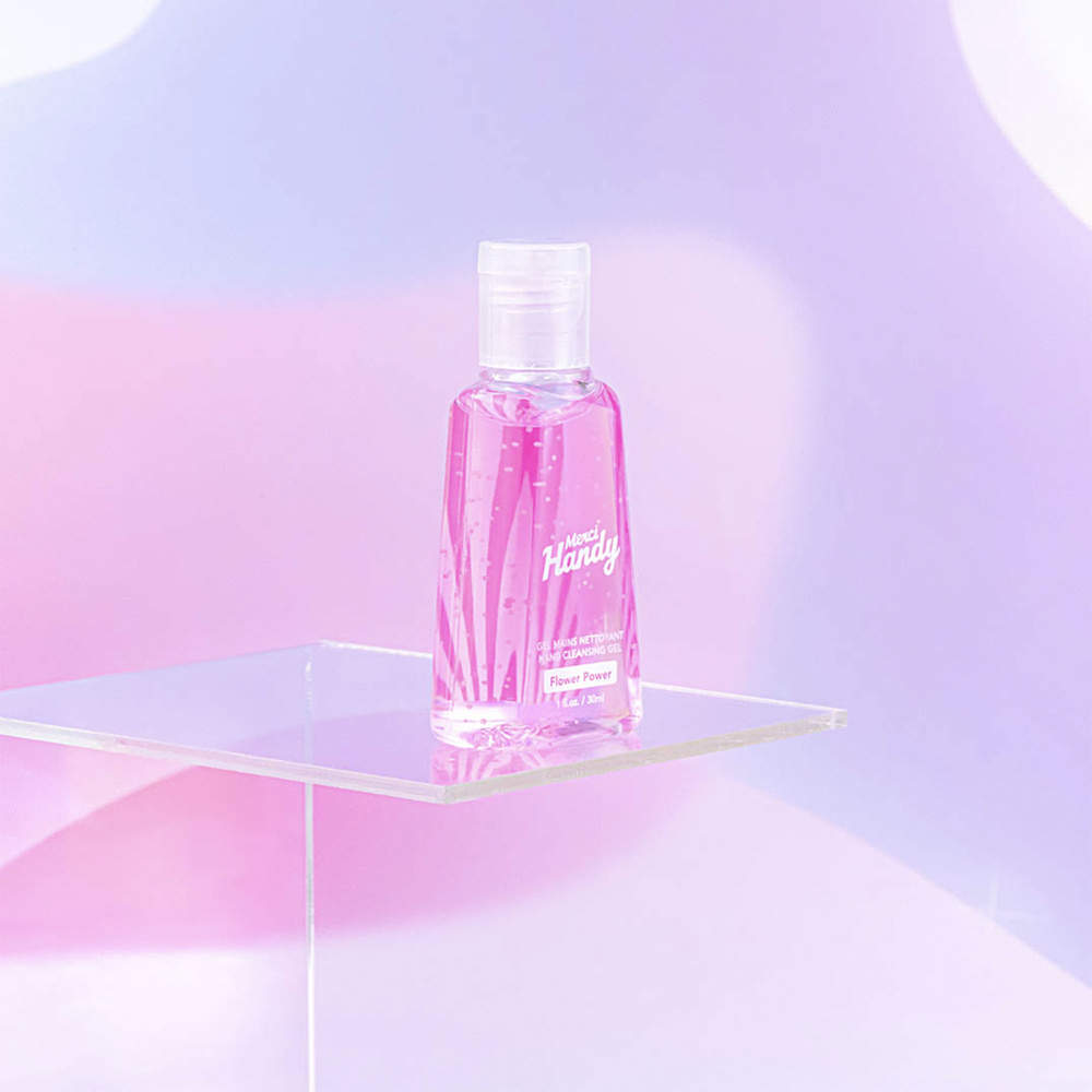 Merci Handy Gel mains nettoyant Flower Power Gel main nettoyant parfumé
