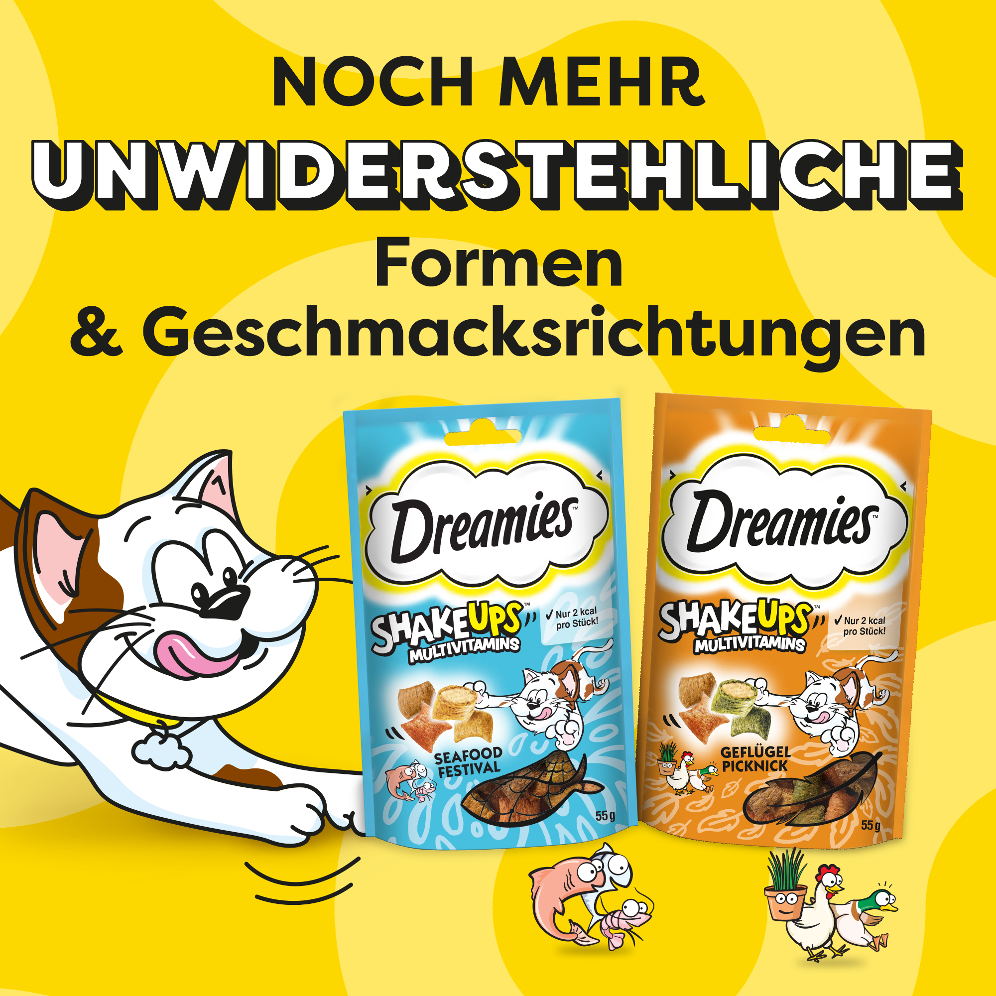 Dreamies Snacks Dreamies ShakeUps 6x55g Seafood Festival