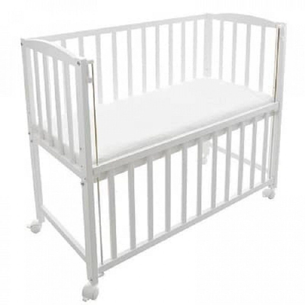 Babyhafen Beistellbett Babybett Komplettbett BABYHERZ mit Deko-Schleifen in 5 Farben, Made in Europa