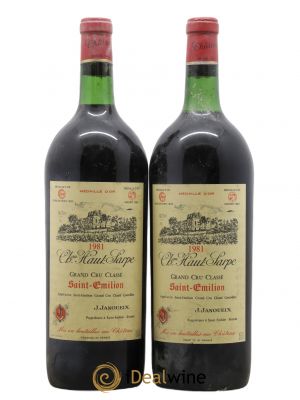 Château Haut Sarpe Grand Cru Classé  1981 - Lot de 2 Magnums