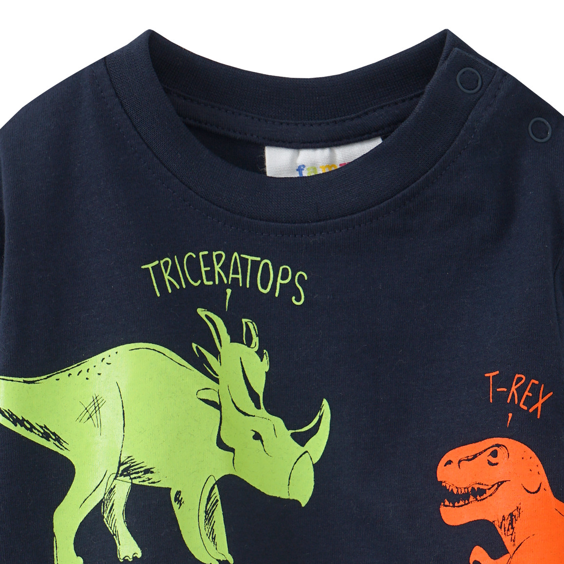 Baby Langarmshirt mit Dino-Print