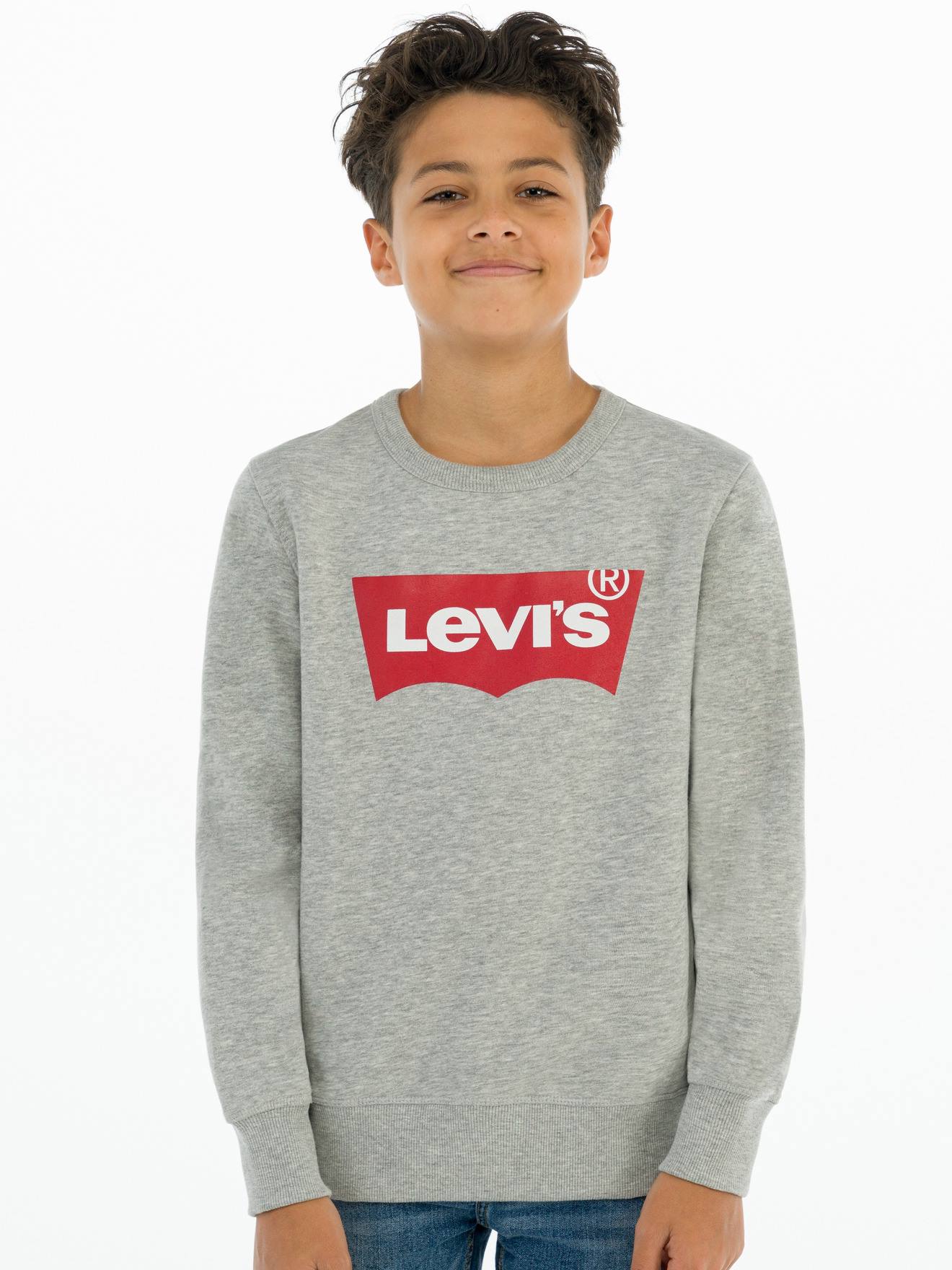 Levis Jungen Sweatshirt Batwing Crewneck Levi's - grau