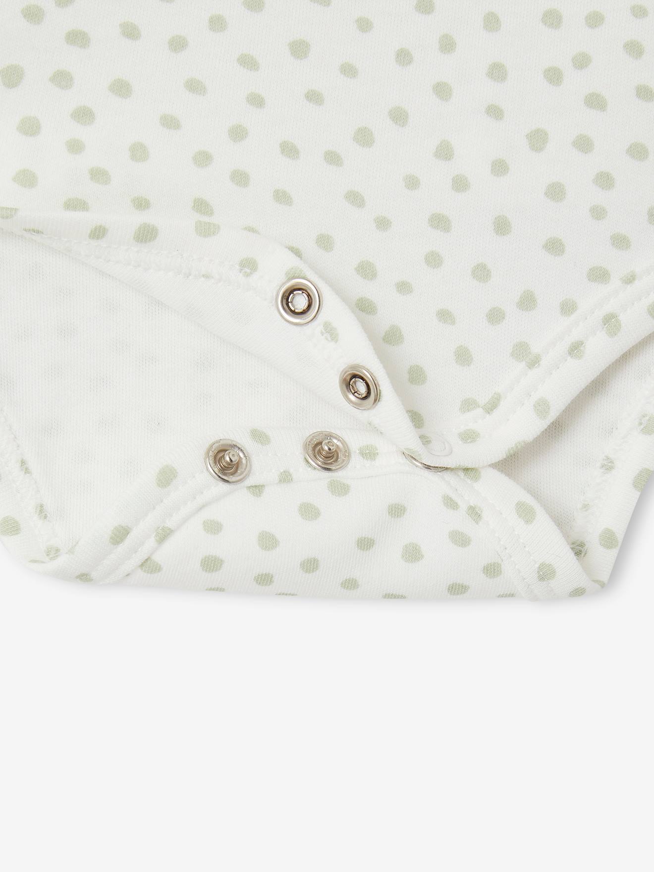 Vertbaudet 3er-Pack Baby Wickelbodys Bio-Baumwolle Oeko-Tex - pack aqua löwe