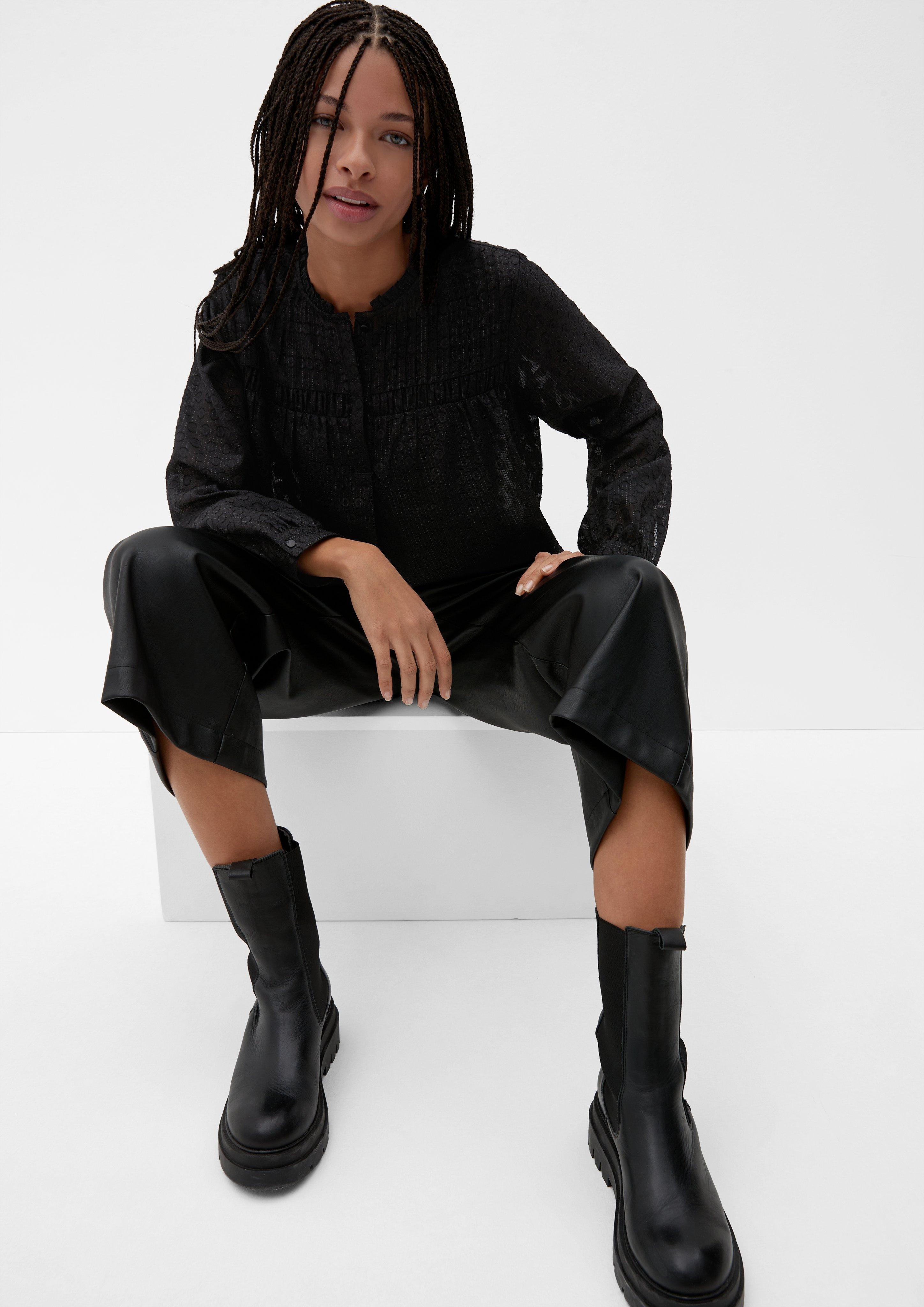 Bluse mit Rüschenkragen  2124265-9999
