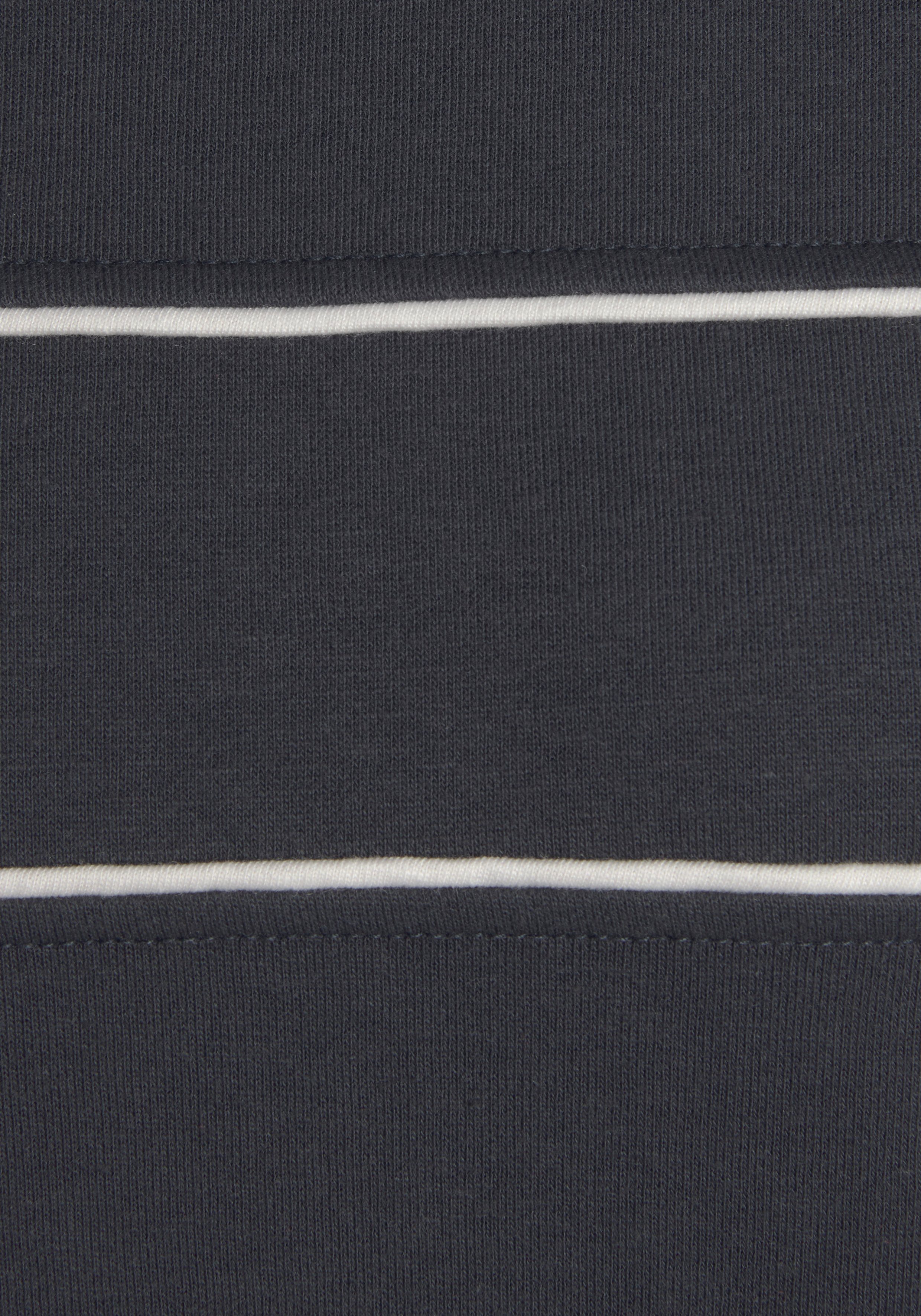 H.I.S Sweatshirt mit Piping auf der Brust, Loungeanzug