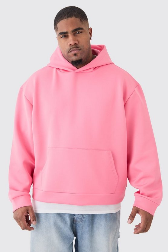 Plus kastiger Oversize Scuba Hoodie
