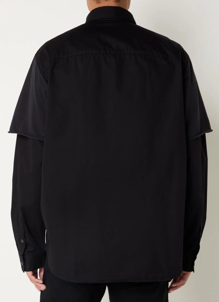 Camisa Diesel S-Gaston de corte regular com bordado do logotipo.