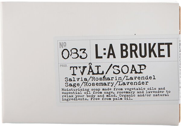 L:A Bruket No. 083 Bar Soap Sage / Rosemary / Lavender Stückseife