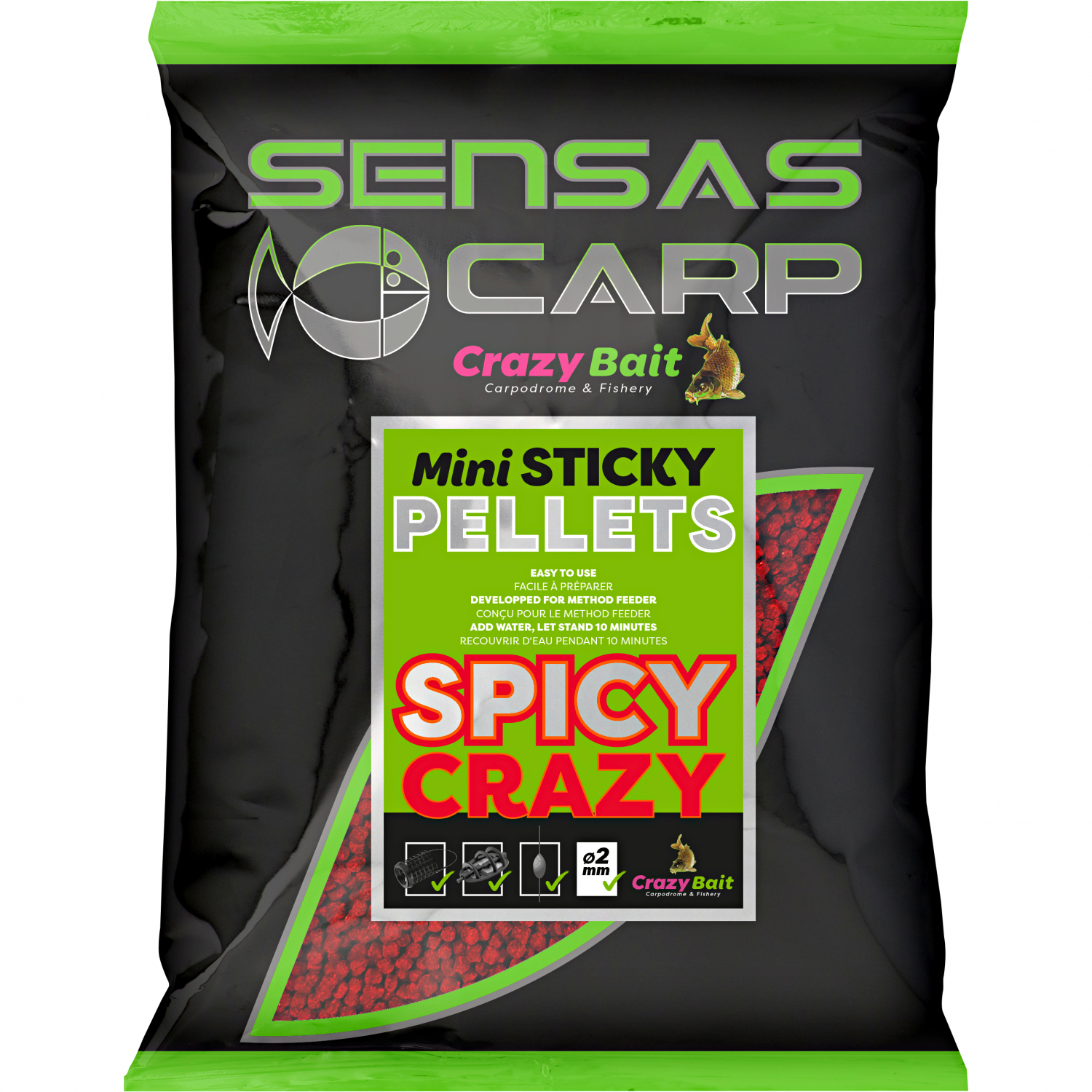 Sensas Mini Sticky Pellets (Spicy Crazy)