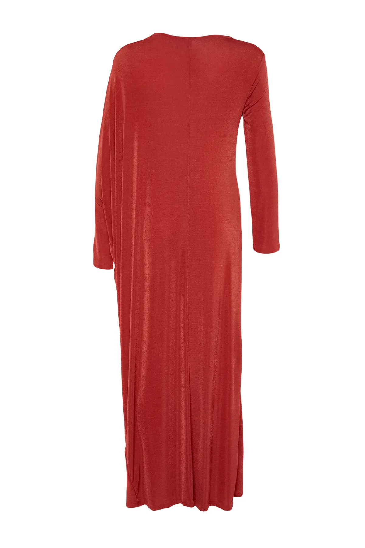 Trendyol Modest  Dusty Rose Stilvolles gestricktes Kaftan-Kleid TCTSS24EB00037