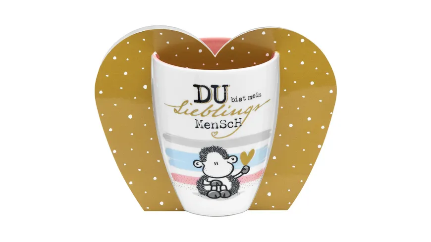 sheepworld Tasse in Geschenkverpackung Motiv »DU bist mein Lieblingsmensch«