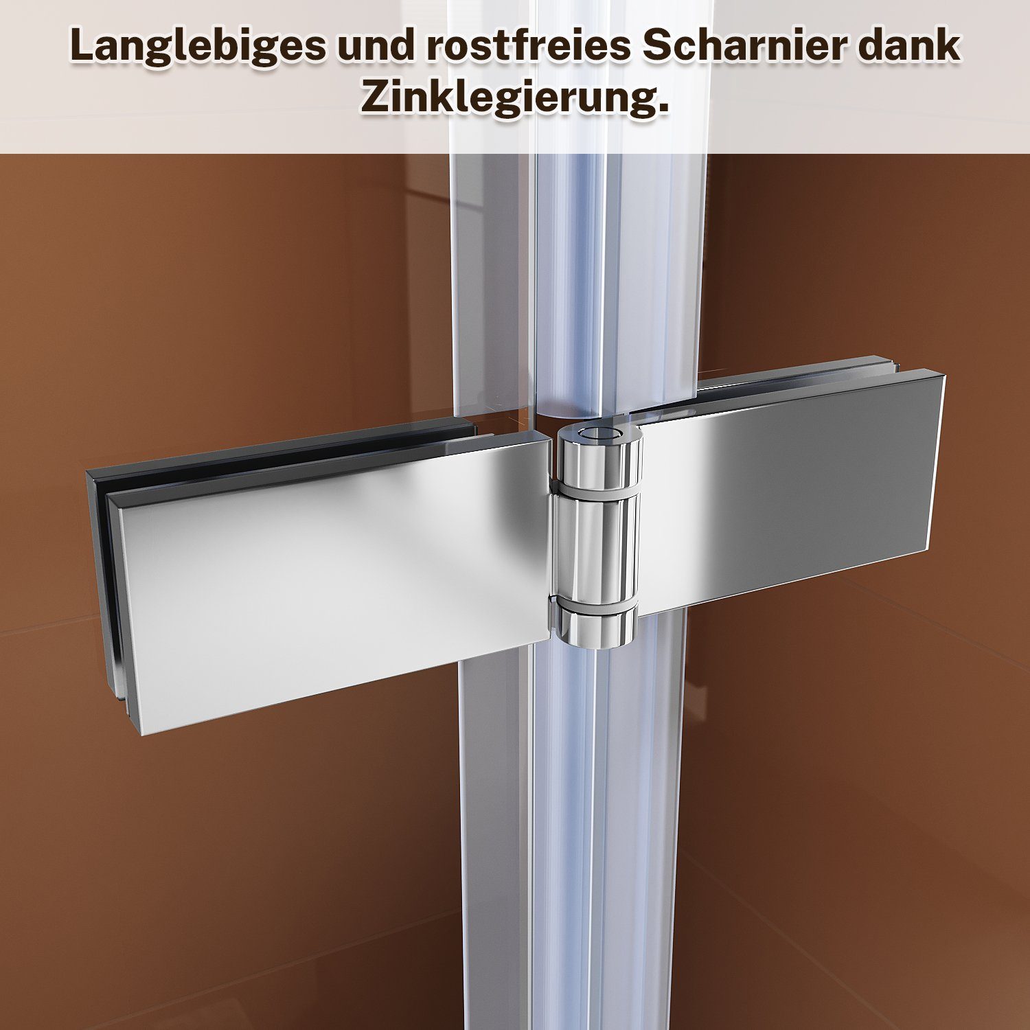 SONNI Badewannenaufsatz Faltwand Faltbar 100x130cm Duschtrennwand Duschabtrennung, Badewannenfaltwand, 2-teilig, Nano Glas, Komfort