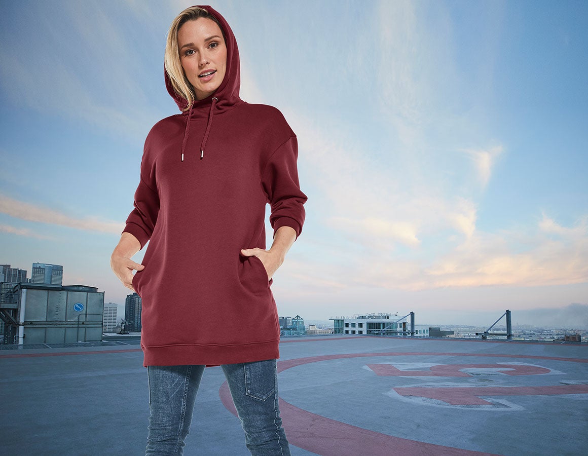 e.s. Oversize Hoody-Sweatshirt poly cotton, Damen