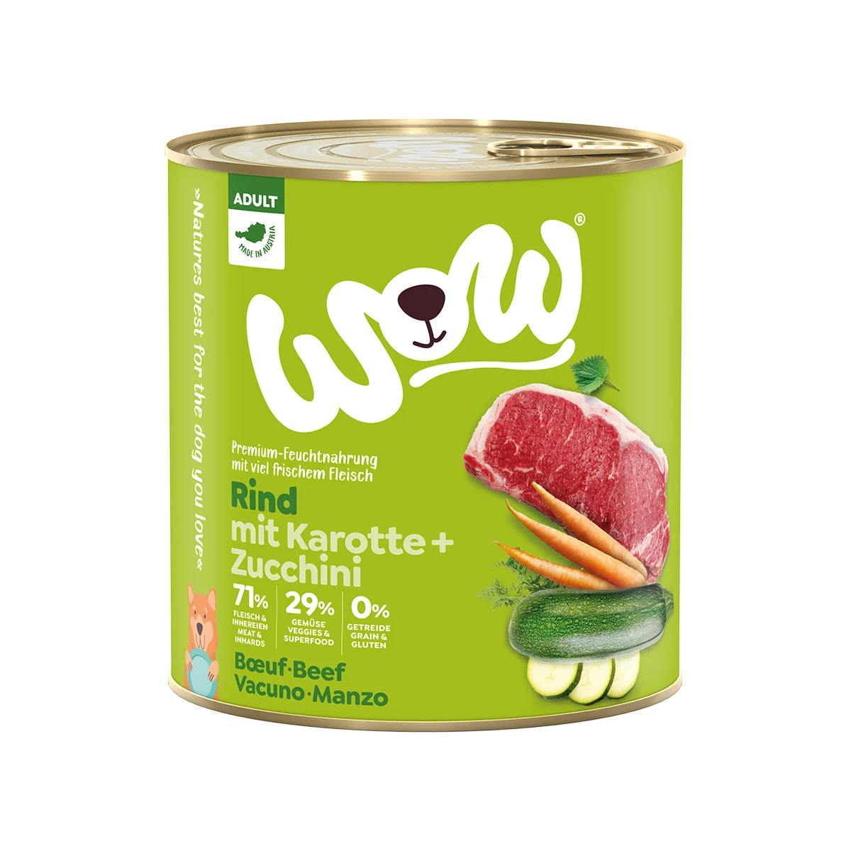WOW Adult Rind mit Karotten und Zucchini kaufen bei ZooRoyal