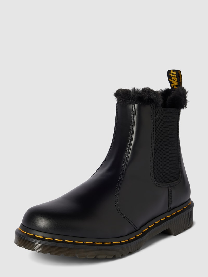 Chelsea Boots mit Innenfutter Modell 'Leonore' in schwarz