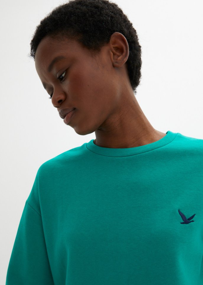 Sweatshirt mit Stickung