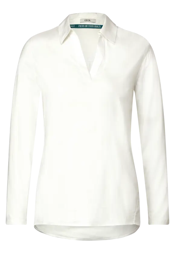 CECIL Splitneckbluse mit Kragen