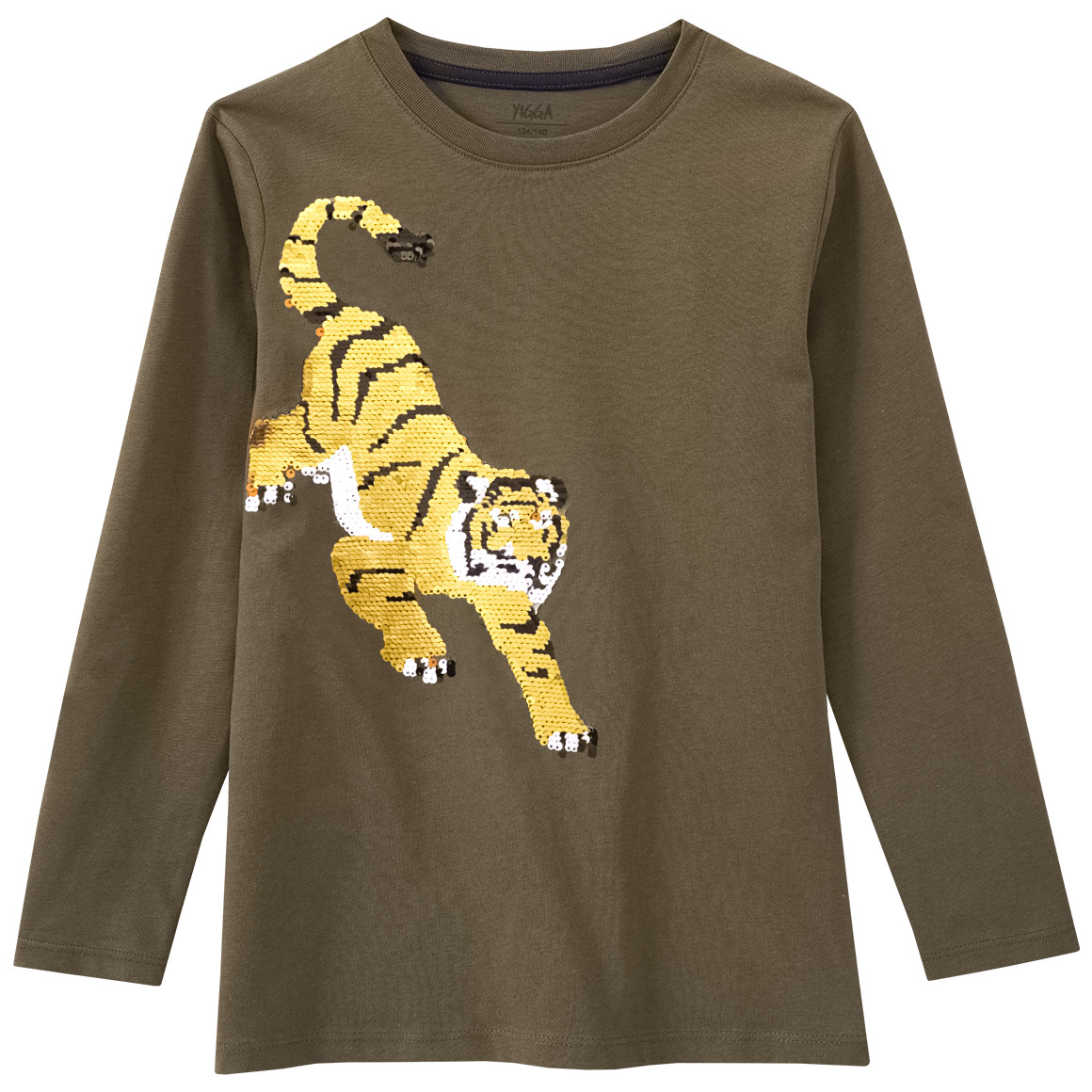 Jungen Langarmshirt mit Wendepailletten