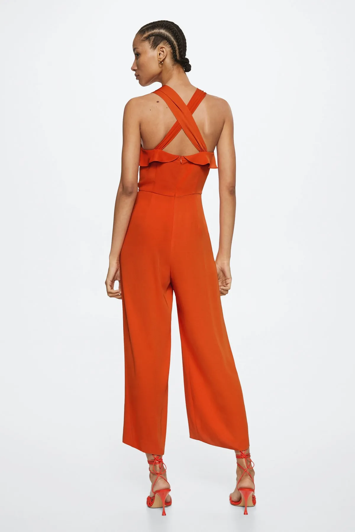 MANGO  Jumpsuit - Orange - Regular Fit